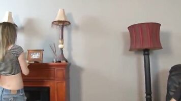 A hot milf and her daughter struggle to survive a forced family porn scene of brutal fuck and rough sex.