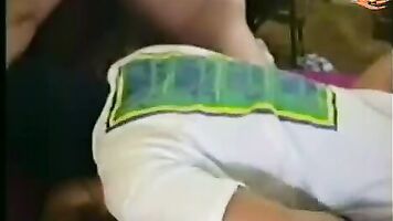 Brutal rape of wive with rough sex in homemade forced family porn.