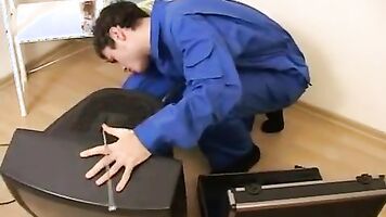 The sucking off as part of the forced sex tape made her too uncomfortable.