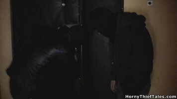 The strong images of a homemade sex video with the girl being brutally raped brought out all the thrill in the thief.