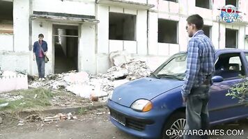 Sexy twinks in a hot gay war game unleashing their desires through forced porn videos.