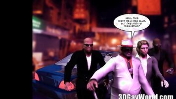 Mad Public Orgy in Gay Club 3D Gay Comics or Anime Cartoon Story